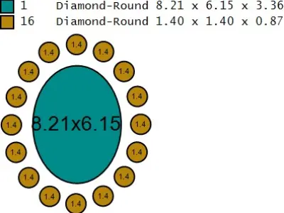 LUXURY DIAMOND RING 3D PRINTABLE MODEL 3D print model