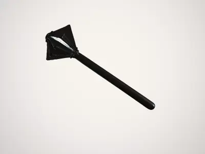 Obsidian Mace - Game Ready Fantasy Weapon 3D Model Free 3D model