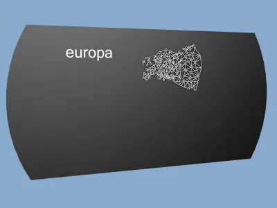 Mappamondo punto linea 3d print 3D print model