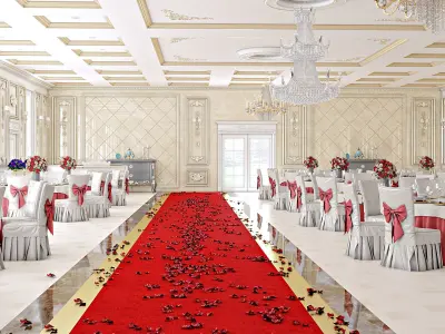Classic Wedding Hall 3D model