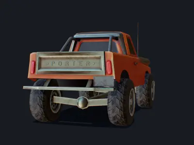 Offroad Porter Low-poly 3D model