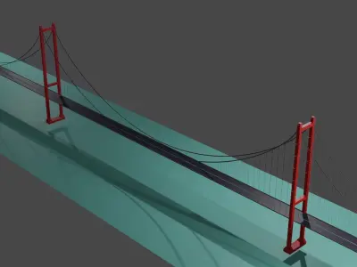 bridge colum bridge bridge 3D model