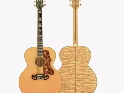 Gibson J-200 Guitar 3D model