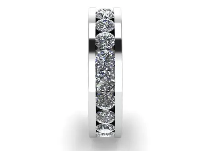 Channel Setting Wedding Band 4045 3D print model
