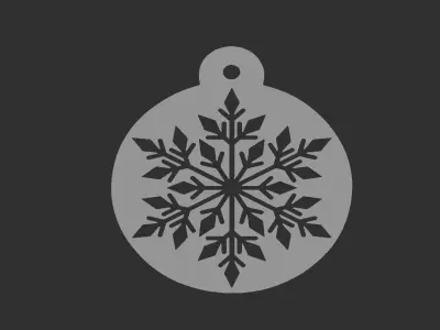 christmas tree ball decoration 3D print model