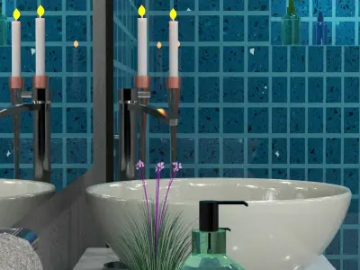 Luxurious bathroom 3D model