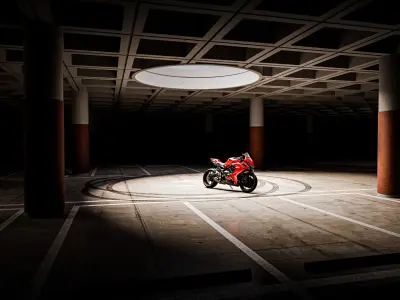 Parking Studio Low-poly 3D model