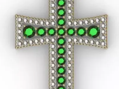 Colgante cruz 3D print model