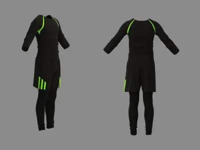 Male Sport Outfit2 Marvelous Designer 3D model