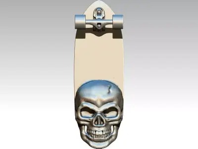 High Detailed skateboard pendant 3D print model