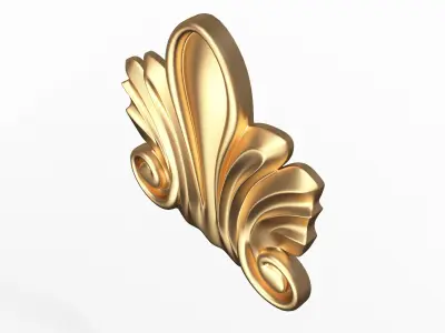 Corbel Carved 03 Low-poly 3D model