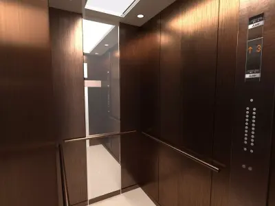 Elevator in building 3D model