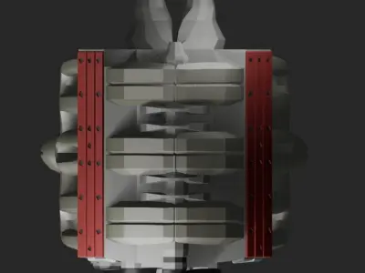 V12 Low poly Low-poly 3D model