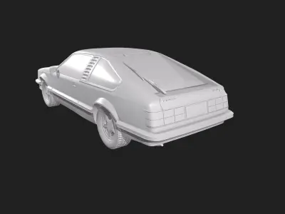 Opel Monza coupe 1980 and 1981 Render Ready 3D Model Low-poly 3D model