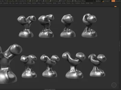 Modern Abstract Decorative sculpture 3d print model 49 3D print model