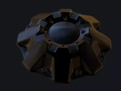 truck tire cover whell 3D print model