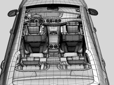 mercedes s class s65 amg 2016 2017 2018 car  3D model