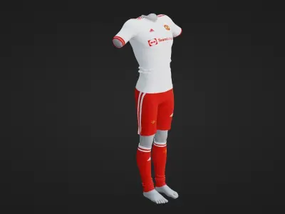 Manchester United Sportwear Low-poly 3D model