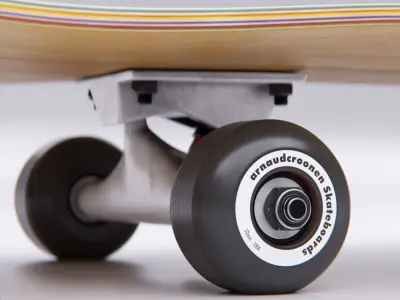 Skateboard - High quality Free 3D model