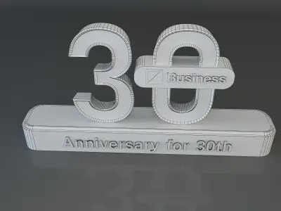 30 years anniversary 3d model a661b 3D model