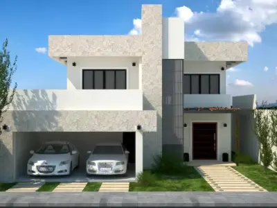 House SketchUP modeling and 3Ds MAX finishing Free 3D model