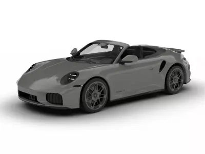 Porsche 911 Carrera Turbo S Cabriolet 2026 3d model 3D model