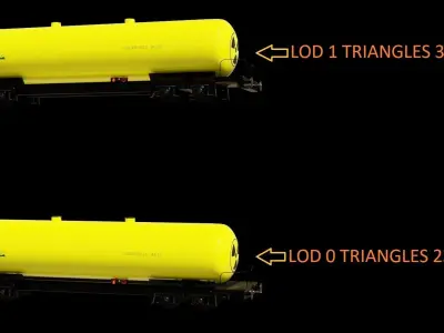 Train wagon complete texture and material Low-poly 3D model Low-poly 3D model