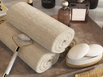 Bathroom accessories 01 3D model