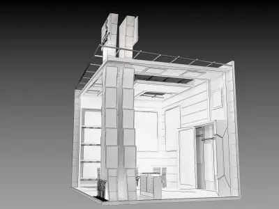 Booth Exhibition Stand a360b 3D model