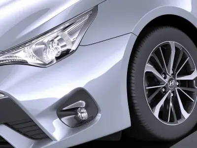 Toyota Avensis 2017 VRAY 3D model