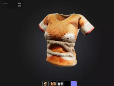 Kawaii Top PBR 4k Low-poly 3D model purchase