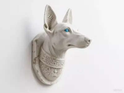 Dog sculpture 3D print model