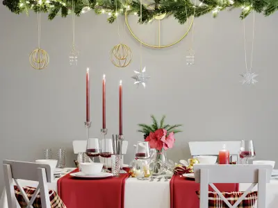 Christmas decor set 05 3D model