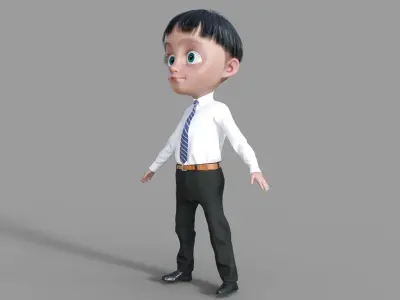 3D Model Boy In Suit 3D model