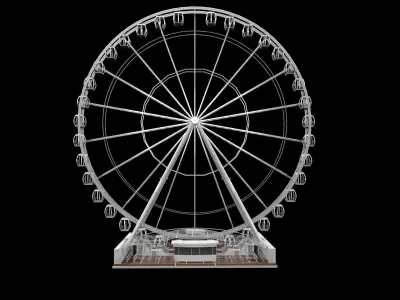 Ferris Wheel Vray 3D model
