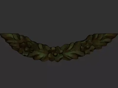carved  wood decoration Free 3D model