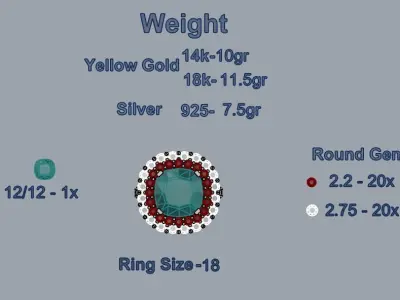 Women Ring 22 3D print model