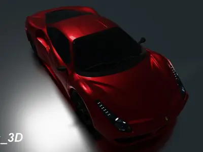 Ferrari 488 GTB 3D model