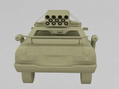 Battle Car 3D print model