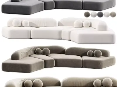 On The Rocks Sofa 3D model