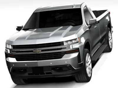 Chevrolet Silverado 1500 LT regular cab 2019 3D model