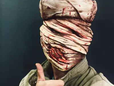 Silent Hill Nurse Head Wearable Cosplay 3D print model