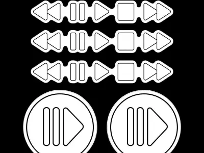 Music Neon Signs 3D model