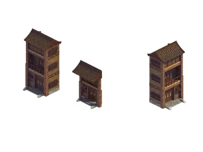 Game Mountain - Architecture - House 01 3D model