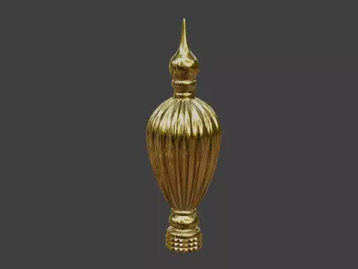 Fluted finial Sceptre 3D print model