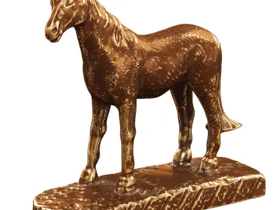 Horse Figurine 3D model