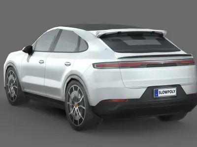 Porsche Cayenne E-Hybrid Coupe 2024 Low-poly 3D model