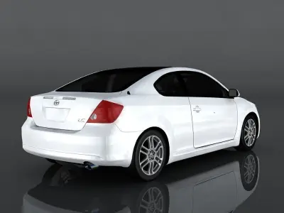 Scion TC Low-poly 3D model