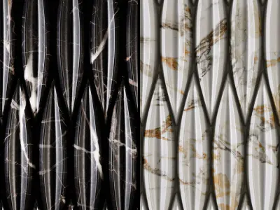 Modern 3D Ceramic Wall Tiles - Seamless Texture