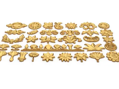 Acanthus Leaves Collection 20 3D print model
